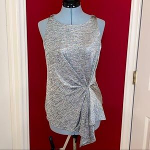 🌹 White House Black Market silver blouse size 2 🌹